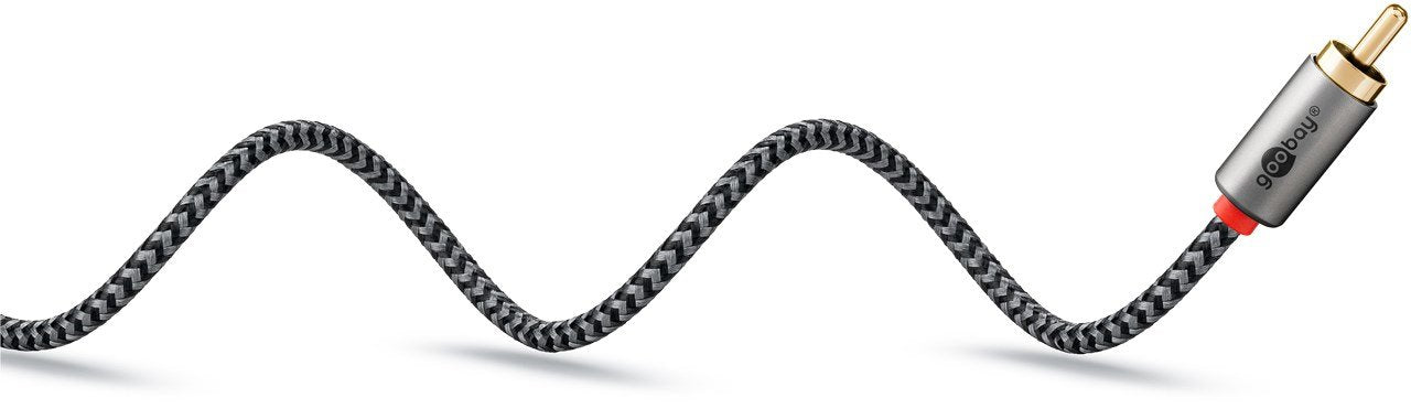 EAN 4040849652912 - Goobay 65291 cable de audio 0,5 m 2 x RCA Negro, Plata imagen 9