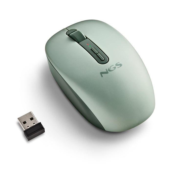 EAN 8435430628593 - NGS FOG DUAL GREEN ratón Universal Ambidextro RF Wireless + Bluetooth 1600 DPI imagen 2