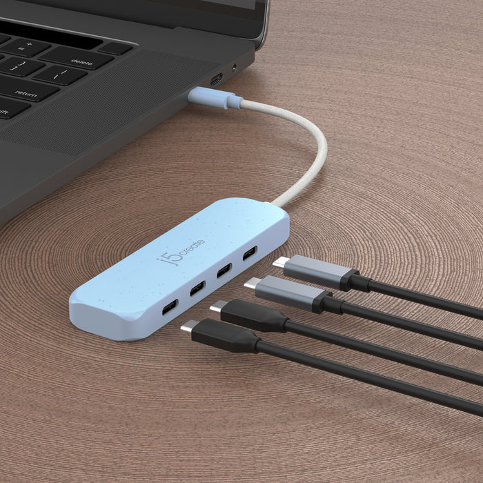 EAN 4712795087840 - j5create JCH345EC USB 3.2 Gen 1 (3.1 Gen 1) Type-C 10000 Mbit/s Cian imagen 5