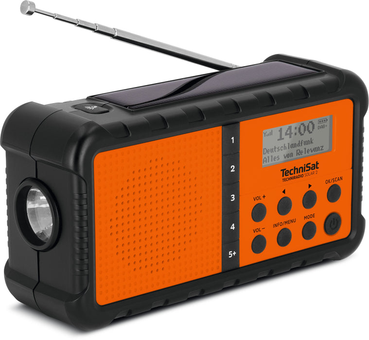 EAN 4019588039964 - TechniSat TECHNIRADIO SOLAR 2 Portátil Analógico y digital Negro, Naranja imagen 4