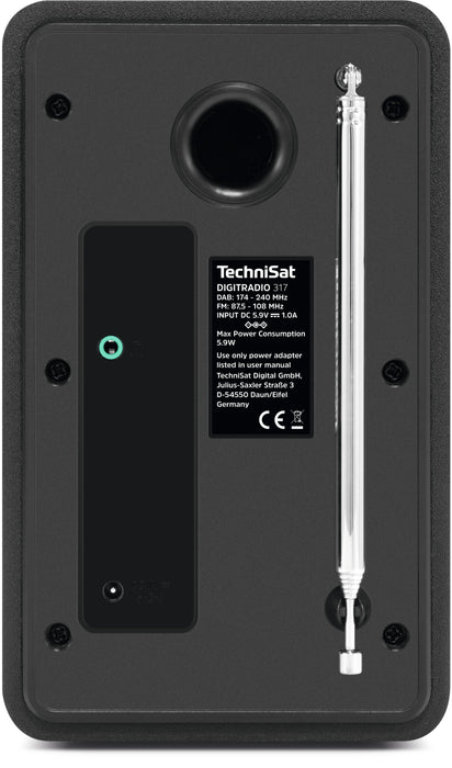 EAN 4019588039995 - TechniSat DigitRadio 317 Portátil Analógico y digital Negro imagen 5