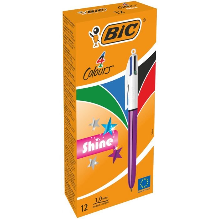 EAN 3086123310407 - BIC 982876 bolígrafo Negro, Azul, Verde, Rojo Bolígrafo multifunción 12 pieza(s) imagen 1
