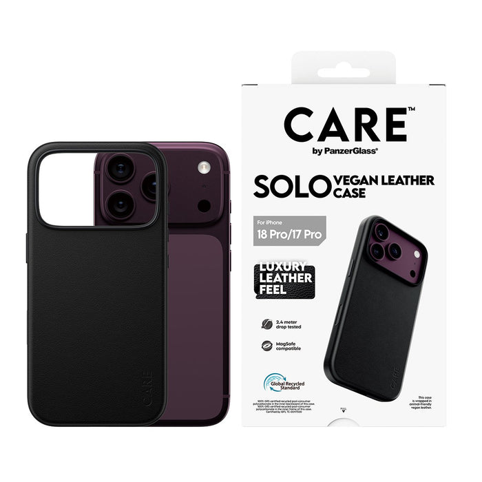 EAN 5715685044410 - PanzerGlass CARE™ by ® Solo Vegan Leather Case Black w. MagSafe iPhone 2026 Pro | 17 Pro funda para teléf imagen 2