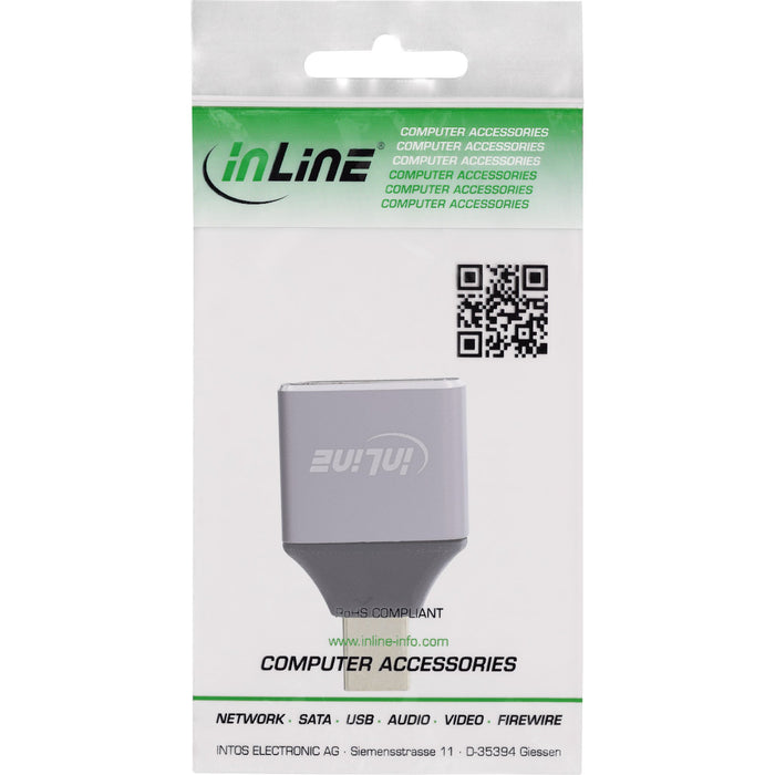 EAN 4043718338115 - InLine 17291C cambiador de género para cable DisplayPort Mini DisplayPort Gris, Negro imagen 3