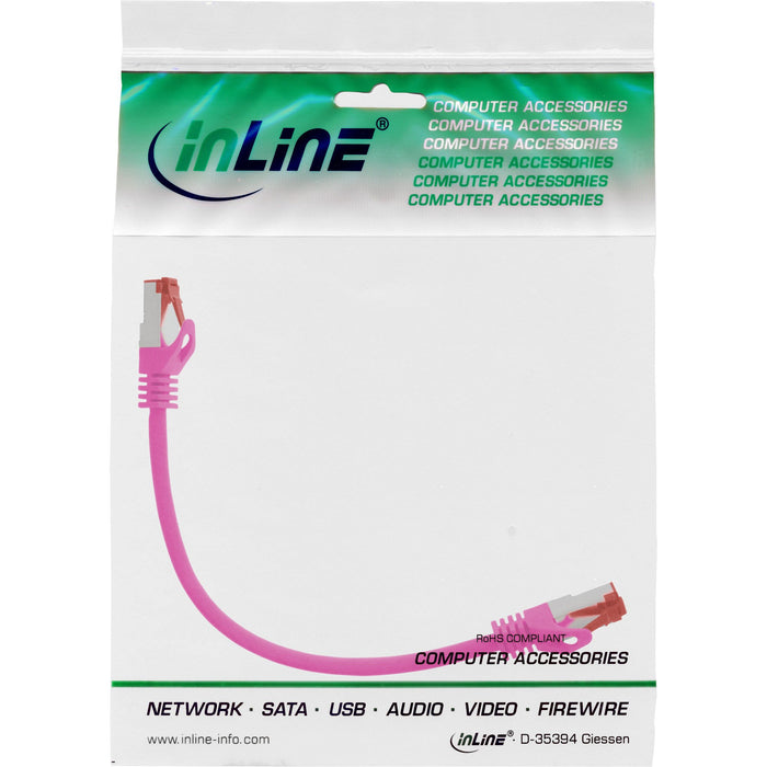 EAN 4043718125937 - InLine 4043718125937 cable de red Rosa 0,3 m Cat6 S/FTP (S-STP) imagen 3