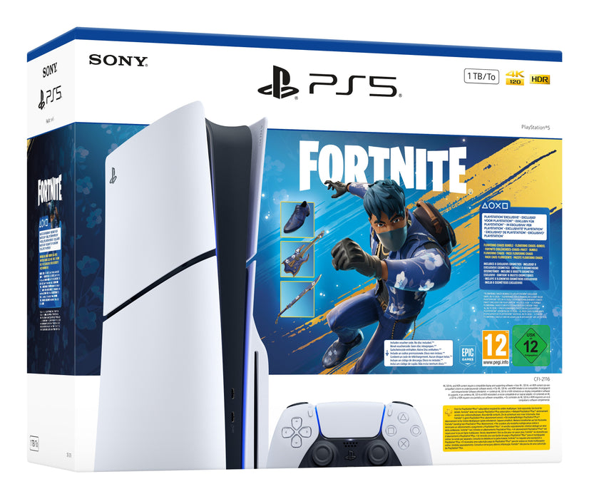 EAN 0711719021711 - Sony PlayStation 5 - Fortnite Flowering Chaos Bundle 1 TB Wifi Negro, Blanco imagen 4