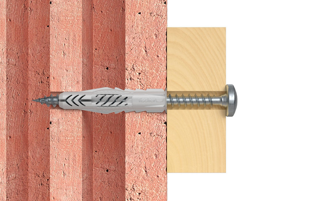 EAN 4006209627549 - Fischer 62754 tornillo de anclaje y taco 100 pieza(s) Enchufe de pared 35 mm imagen 6
