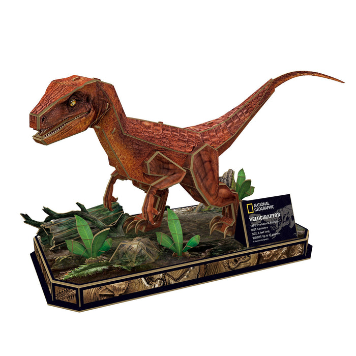 EAN 6944588200534 - CubicFun Velociraptor Puzle 3D 63 pieza(s) Animales imagen 2