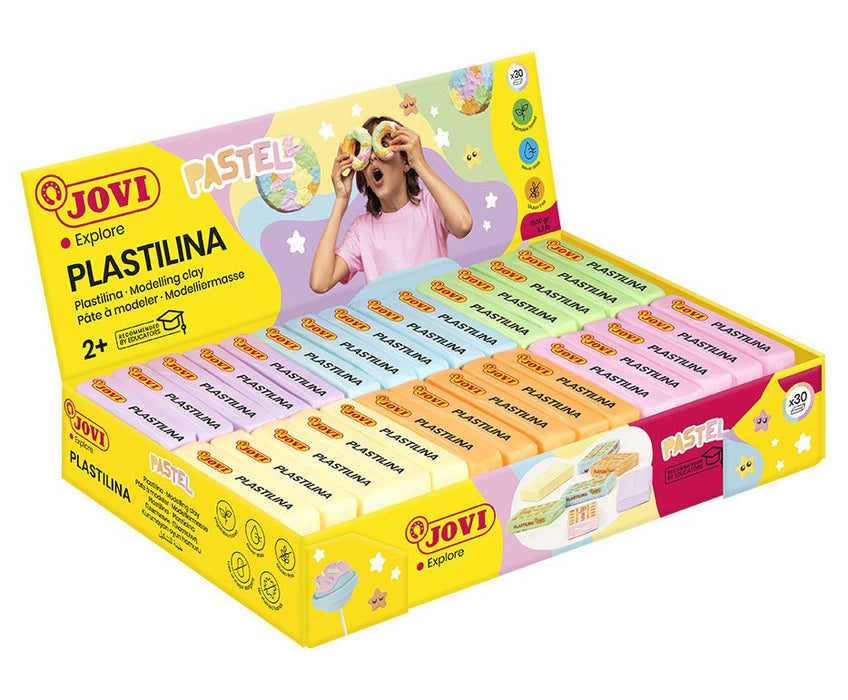 EAN 8412027031936 - Jovi 70P compuesto para cerámica y modelaje Pasta de modelar 1,66 kg Verde, Azul claro, Naranja, Rosa, Pú imagen 1