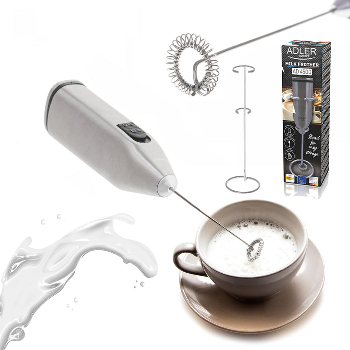 EAN 5903887806077 - Adler AD 4500 espumador o calentador de leche Handheld electric milk frother Acero inoxidable imagen 6