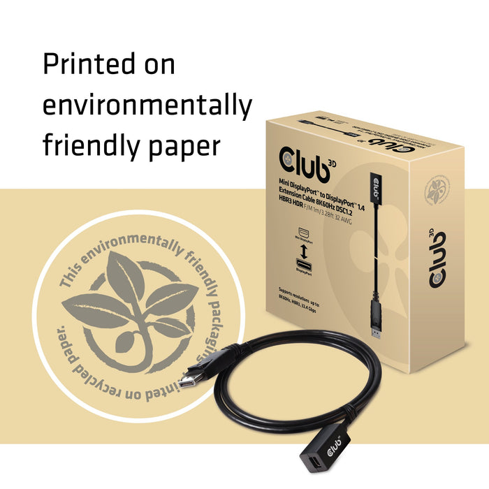 EAN 8719214471446 - CLUB3D cac-1120 1 m Mini DisplayPort DisplayPort Negro imagen 7