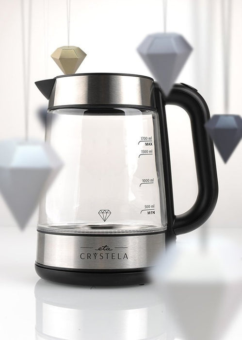 EAN 8590393255726 - Eta ETA615390000 tetera eléctrica 1,7 L 2200 W Negro, Acero inoxidable, Transparente imagen 8