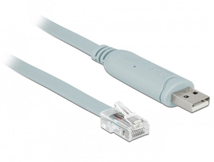 EAN 4043619639205 - DeLOCK 63920 cable de serie Gris 0,5 m USB 2.0 Type-A RJ45 imagen 1