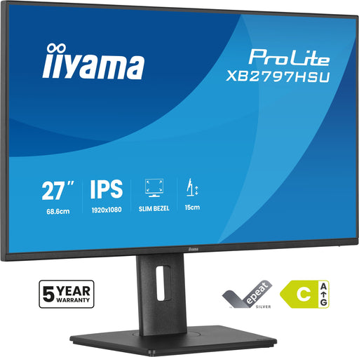 EAN 4948570125852 - iiyama ProLite XB2797HSU-B1 pantalla para PC 68,6 cm (27") 1920 x 1080 Pixeles Full HD LED Negro imagen 1