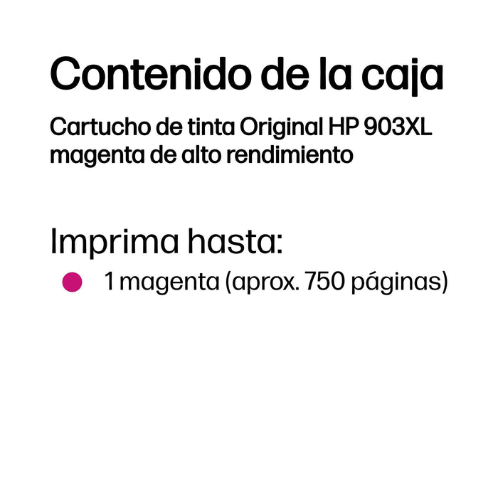EAN 199764694379 - HP 903XL High Yield Magenta Original Ink Cartridge cartucho de tinta 1 pieza(s) Alto rendimiento (XL) imagen 3