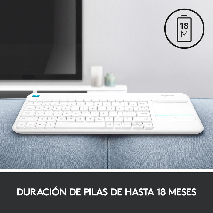 EAN 5099206059368 - Logitech 920-007138 teclado Universal RF inalámbrico QWERTY Español Blanco imagen 11