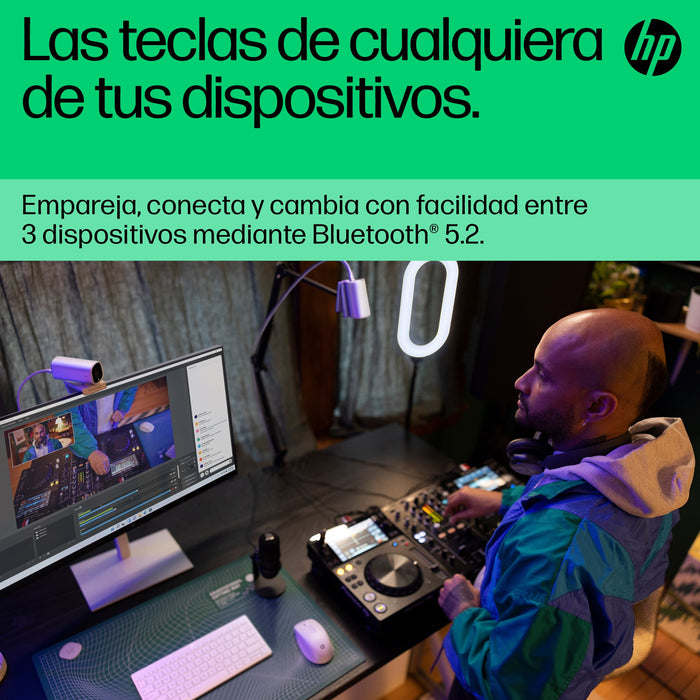 EAN 0196548516650 - HP 350 WHT Compact Multi-Device Keyboard teclado Hogar Blanco imagen 10