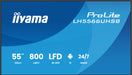 EAN 4948570128228 - iiyama LH5566UHSB-B1AG pantalla de señalización Pantalla plana para señalización digital 139,7 cm (55") L imagen 1