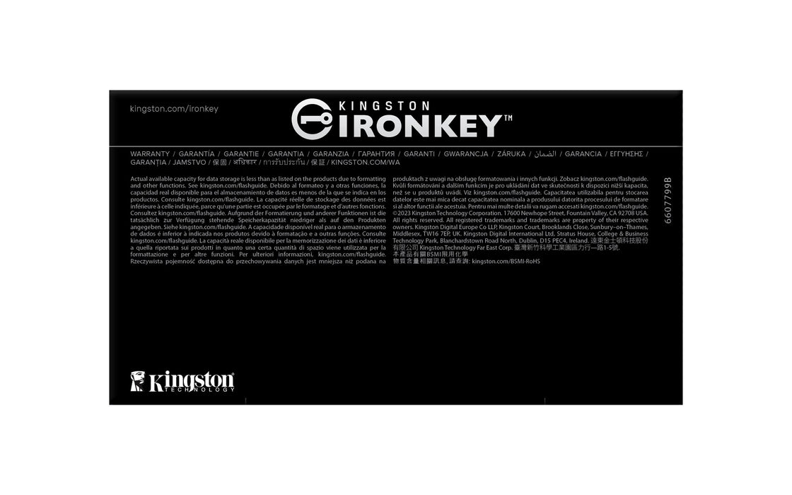 EAN 740617338034 - Kingston Technology IronKey D500S unidad flash USB USB tipo A 3.2 Gen 1 (3.1 Gen 1) Negro imagen 7