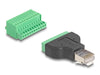 EAN 4043619662432 - DeLOCK 66243 cambiador de género para cable 11 pin terminal block Negro, Verde imagen 1