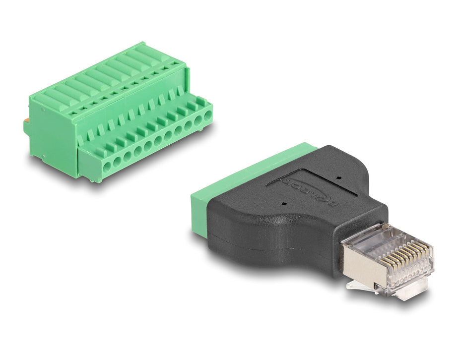 EAN 4043619662432 - DeLOCK 66243 cambiador de género para cable 11 pin terminal block Negro, Verde imagen 1