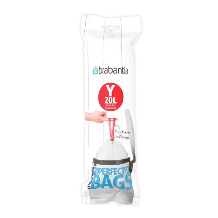 EAN 8710755116742 - Brabantia 116742 bolsa para basura 20 L Blanco 20 pieza(s) imagen 1