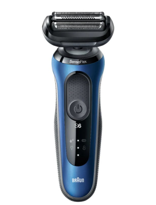EAN 4210201433040 - Braun Series 6 61-B4500cs Máquina de afeitar de láminas Recortadora Negro, Azul imagen 1