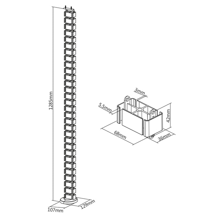 EAN 4043718309399 - InLine 59996B organizador de cables Escritorio Panel guíacables Gris 1 pieza(s) imagen 8