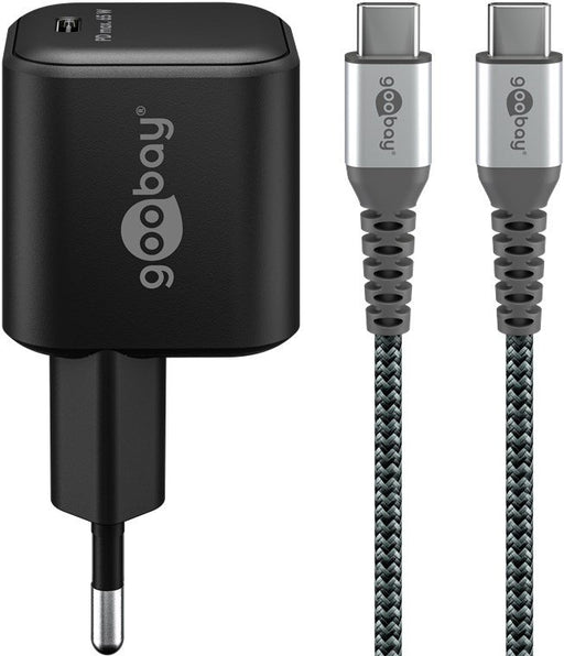 EAN 4040849747748 - Goobay 74774 cargador de dispositivo móvil Universal Negro Corriente alterna Carga rápida Interior imagen 1