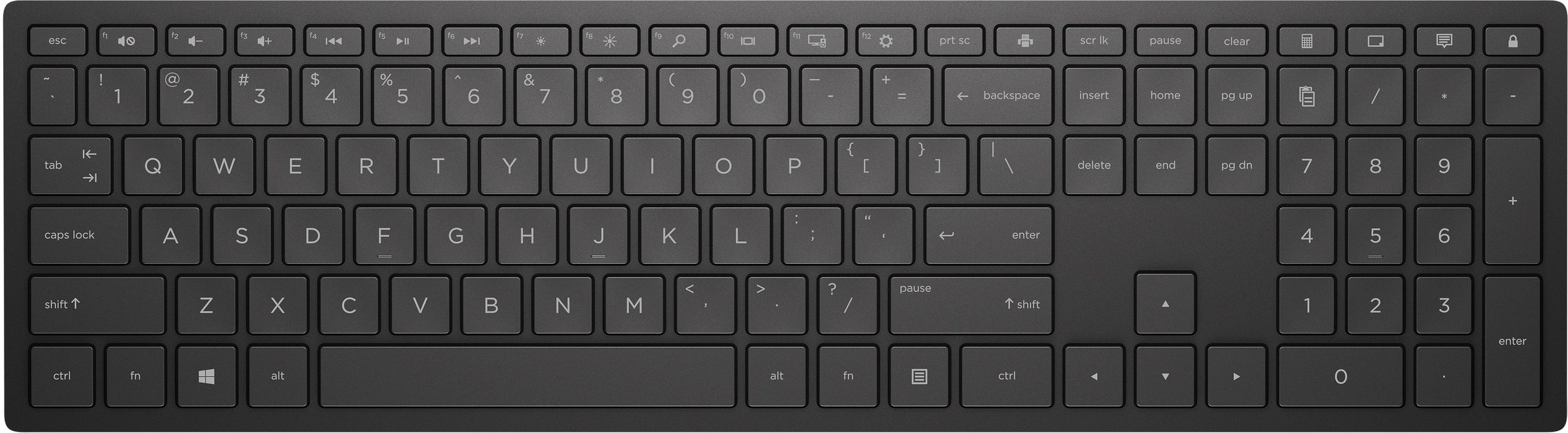 EAN 0192545458436 - HP Pavilion Wireless Keyboard 600 Black teclado Universal RF inalámbrico imagen 1