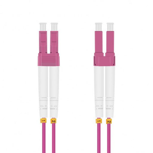 EAN 4005938958184 - Helos 195818 Cable de fibra óptica e InfiniBand 0,5 m LC Violeta imagen 1
