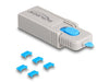 EAN 4043619209255 - DeLOCK 20925 bloqueador de puerto Bloqueador de puerto + clave MicroUSB Azul, Gris Plástico 5 pieza(s) imagen 1