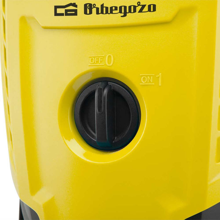 EAN 8435568404939 - Orbegozo HDL 1400 Limpiadora de alta presión o Hidrolimpiadora Vertical Eléctrico 330 l/h Negro, Amarillo imagen 4