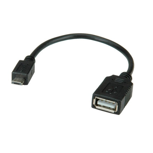 EAN 7611990121847 - VALUE 11.99.8311 cable USB USB 2.0 0,15 m USB A Micro-USB B Negro imagen 1