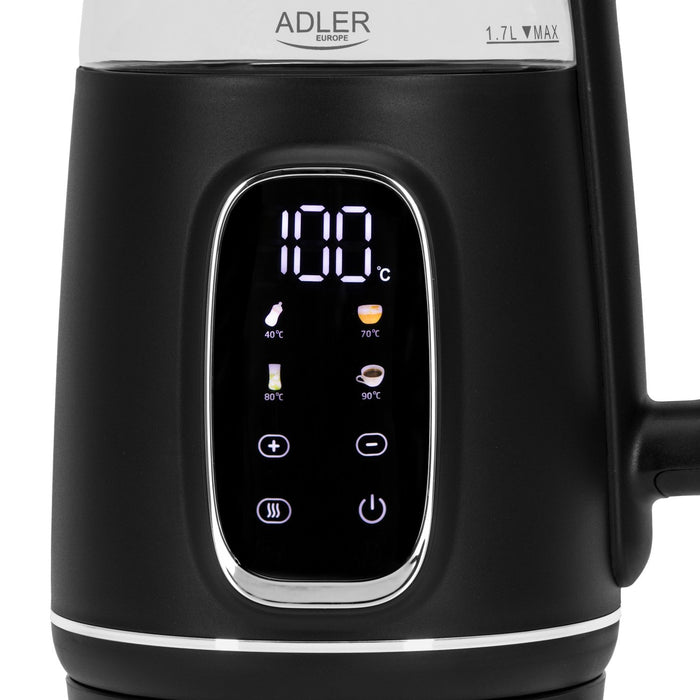 EAN 5905575907783 - Adler AD 1305BS tetera eléctrica 1,7 L 2200 W Negro, Transparente, Plata imagen 2