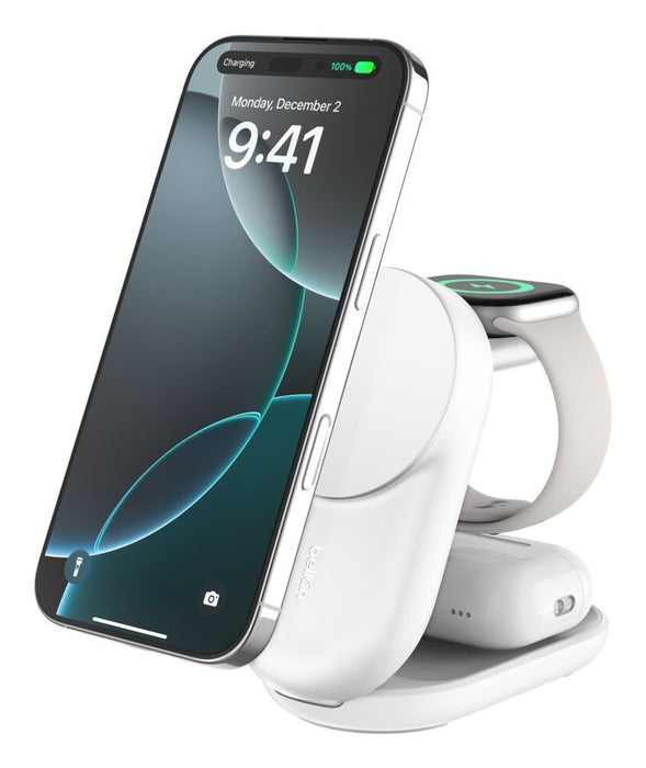 EAN 745883919888 - Belkin Qi2 Fitness tracker, Auriculares, Smartphone, Reloj inteligente Blanco USB Cargador inalámbrico Car imagen 1