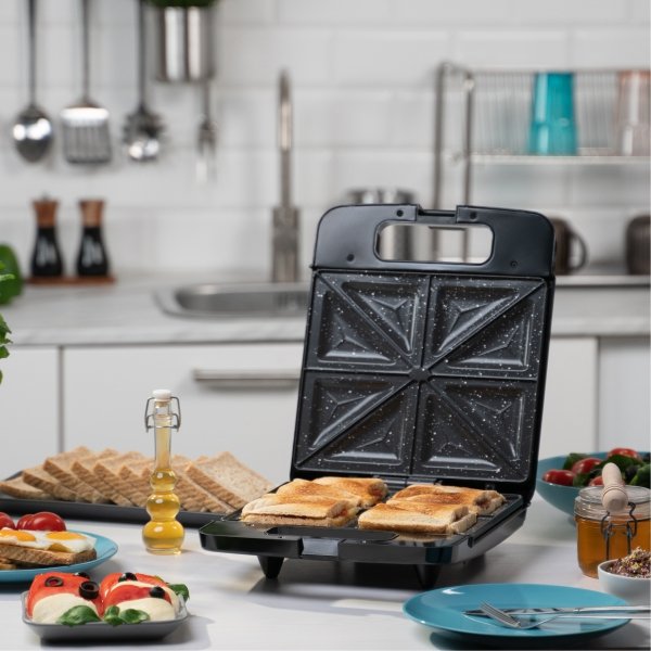 EAN 5908269344413 - Zelmer ZSM7400 sandwichera 1400 W Negro, Acero imagen 2