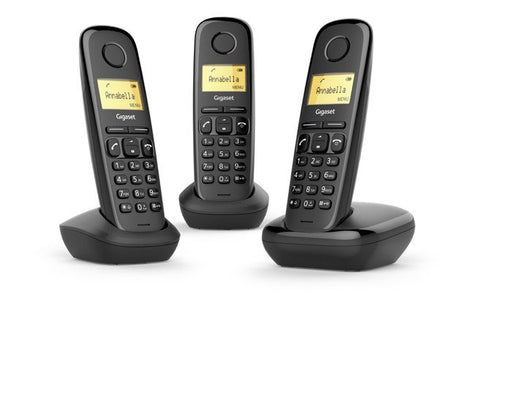 EAN 4250366850924 - Gigaset A170 Trio Teléfono DECT/analógico Identificador de llamadas Negro imagen 1