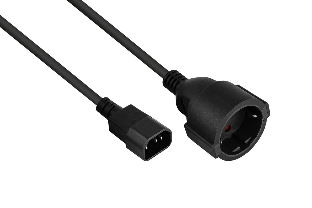 EAN 4066857003201 - Kabelmeister SK1402-S002 cable de transmisión Negro 0,15 m IEC C14 Enchufe tipo F imagen 1