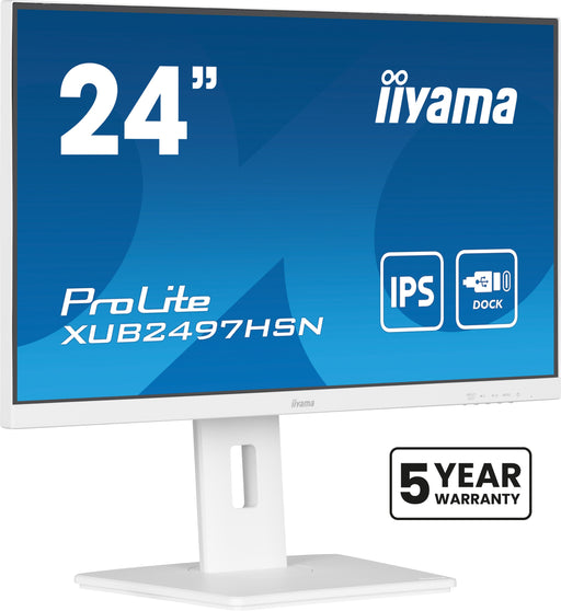 EAN 4948570124954 - iiyama ProLite XUB2497HSN-W2 pantalla para PC 60,5 cm (23.8") 1920 x 1080 Pixeles Full HD LED Blanco imagen 1