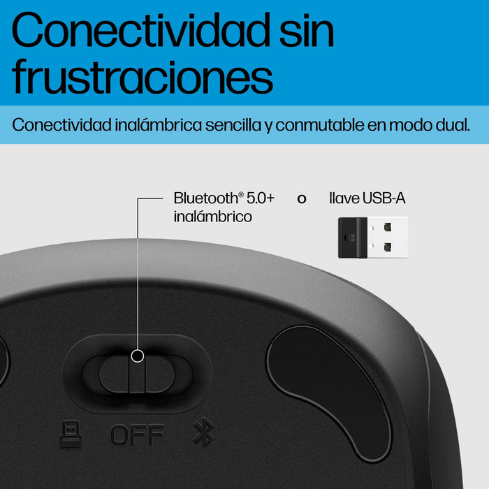 EAN 0197498130101 - HP 255 Dual Wireless Mouse ratón Oficina Ambidextro Bluetooth Óptico 1600 DPI imagen 10