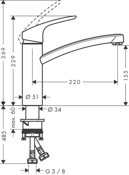 EAN 4011097641904 - Hansgrohe Focus Cromo imagen 4