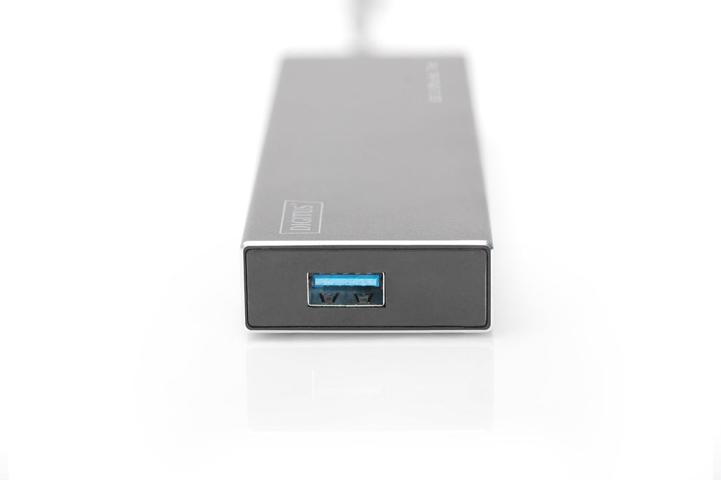 EAN 4016032447474 - Digitus DA-70241-1 hub de interfaz USB 3.2 Gen 1 (3.1 Gen 1) Type-A 5000 Mbit/s Gris imagen 3