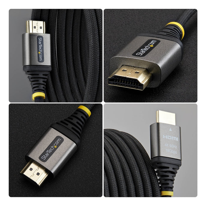 EAN 65030929264 - StarTech.com HDMI2-FLEX-4K60-3M cable HDMI HDMI tipo A (Estándar) Negro, Plata imagen 3