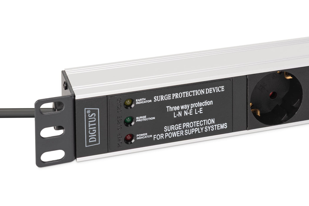 EAN 4016032501688 - Digitus DN-95441 unidad de distribución de energía (PDU) 7 salidas AC 1U Negro, Plata imagen 3
