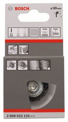 EAN 3165140631907 - Bosch 2 608 622 110 cepillo y rueda de alambre Cepillo abrasivo 3 cm imagen 2