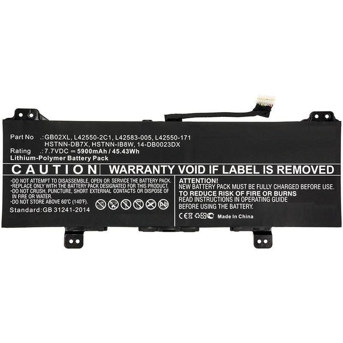 EAN 5704174857235 - CoreParts MBXHP-BA0215 refacción para laptop Batería imagen 1