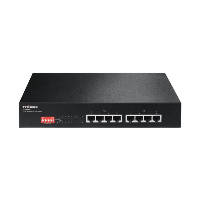 EAN 4717964701558 - Edimax ES-1008P V2 switch Fast Ethernet (10/100) Energía sobre Ethernet (PoE) Negro imagen 1