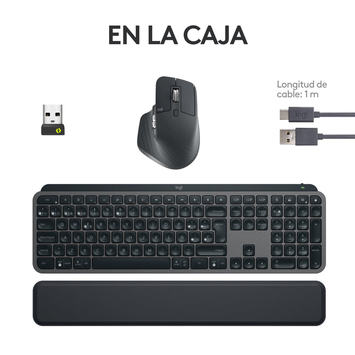 EAN 5099206112452 - Logitech 920-011610 teclado Ratón incluido Oficina Bluetooth QWERTY Español Grafito imagen 14