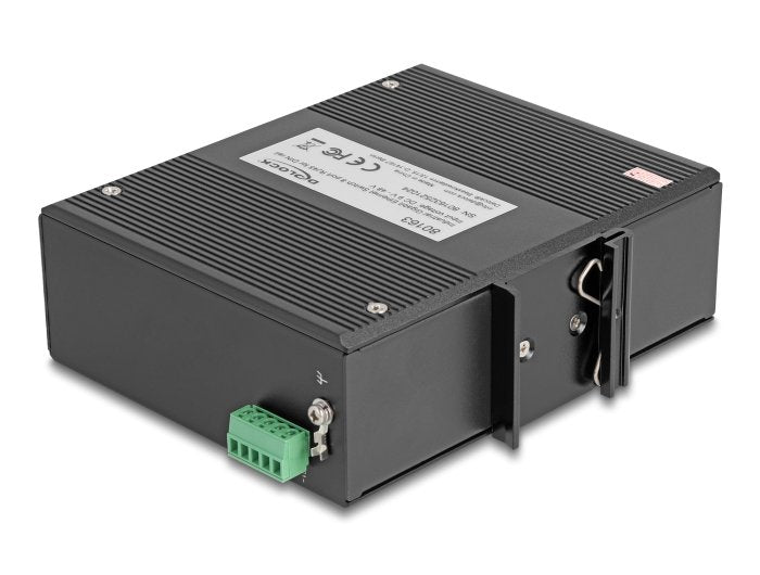 EAN 4043619801633 - DeLOCK 80163 switch Gigabit Ethernet (10/100/1000) DIN rail Negro imagen 3